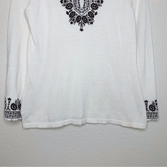 Cynthia Rowley Women’s Size Large Embroidered Long Sleeves Top - Picture 5 of 13